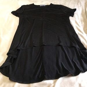 Short sleeve black shirt.